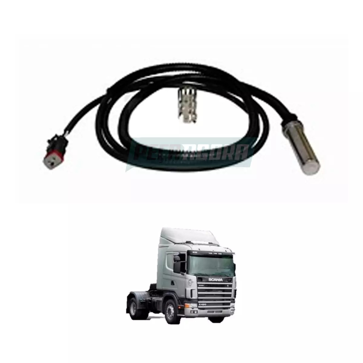 SENSOR FREIO EBS PARA SCANIA SERIE 4 P G R   (1892068-1530703-1547687)