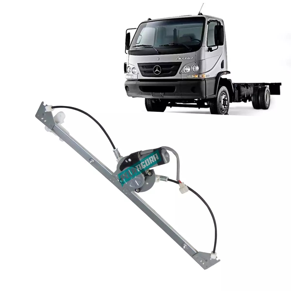 MAQUINA VIDRO DIR COM MOTOR 24V MABUCHI INVERTIDO MB ACELLO 915 2002 A 2011 (979