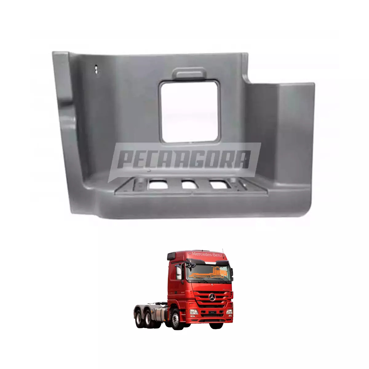 ESTRIBO CABINE DIREITO INFERIOR MB ACTROS  (9436600901)