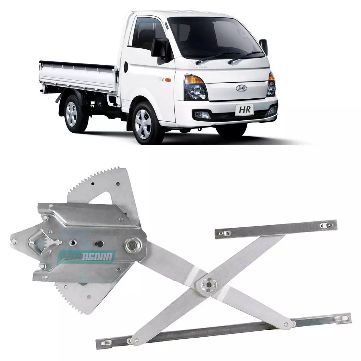 MAQUINA VIDRO ELETRICA ESQ COM MOTOR 12V HR 2005 EM DIANTE (824014F000-R7521E-12