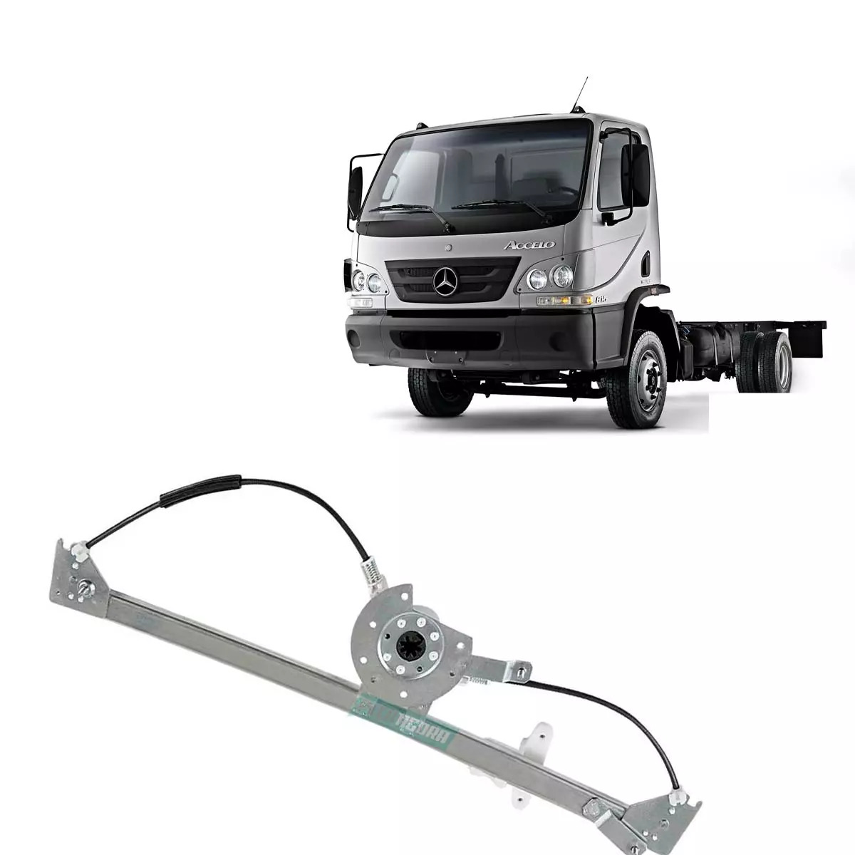 MAQUINA VIDRO ELETRICA DIR SEM MOTOR MB ACCELO 815 1016 2012 EM DIANTE MABUCHI (