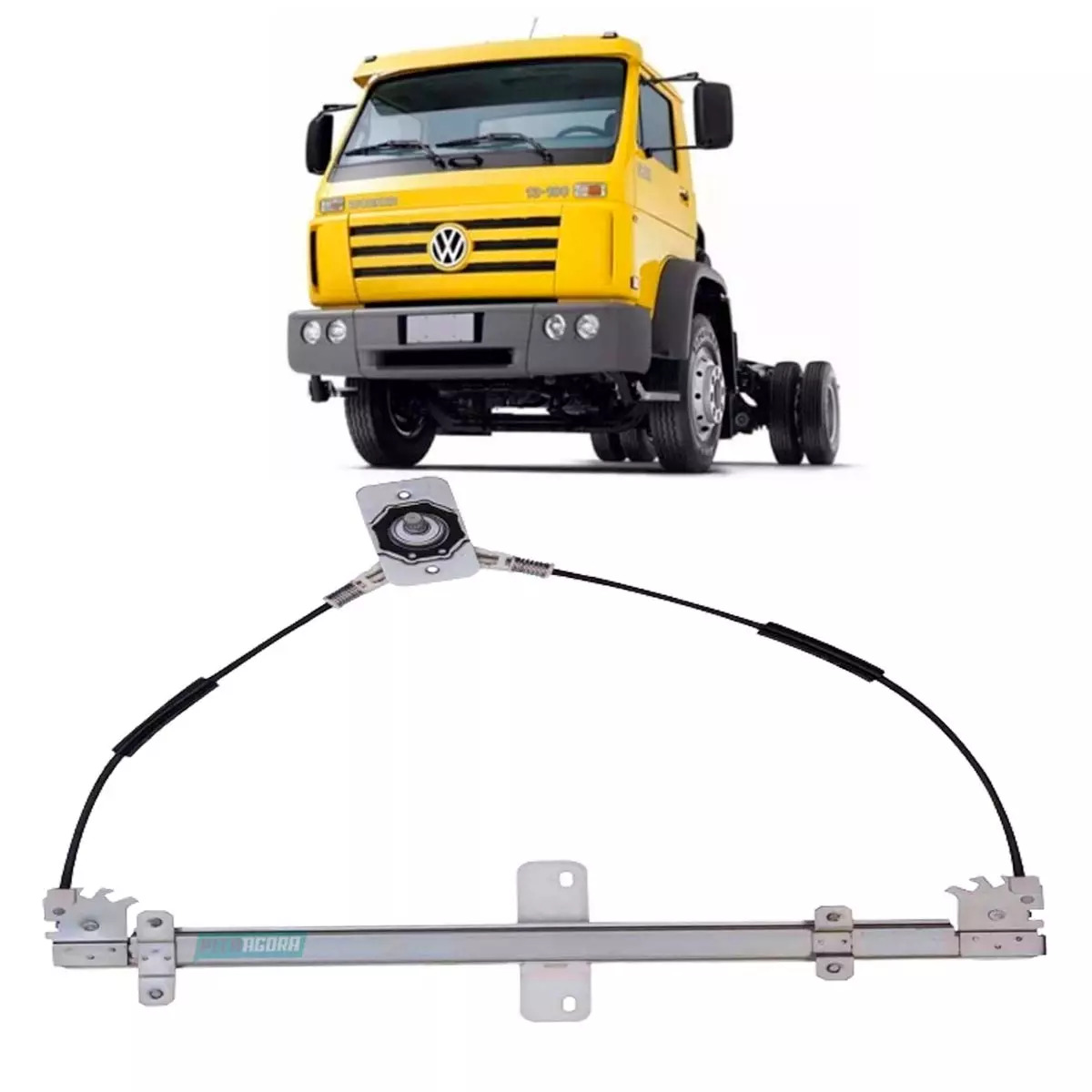 MAQUINA VIDRO MANUAL ESQ PINO MEDIO VW WORKER TITAN TRACTOR 97 A 00  (2RD837501,