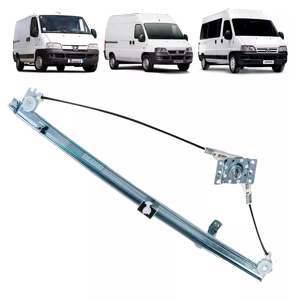 MAQUINA DE VIDRO MANUAL ESQ DUCATO 99 EM DIANTE BOXER 00 EM DIANTE JUMPER 07 EM 