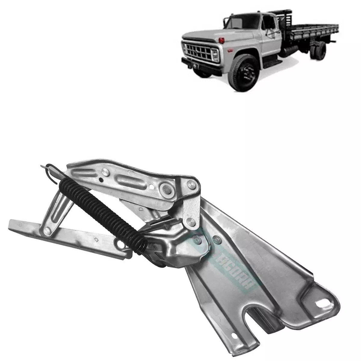 DOBRADICA CAPO DIANTEIRO DIR COM MOLA FORD F11000 F13000 F600 ATE 91 (90TU16900B