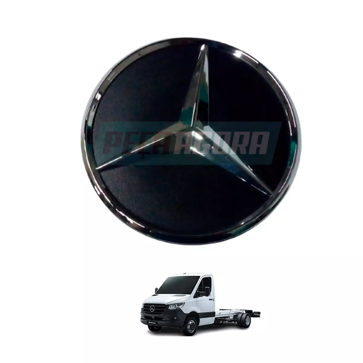 EMBLEMA COBERTURA LE/LD ESTRELA SPRINTER MB SPRINTER NOVA CDI PORTA TRASEIRA  (9