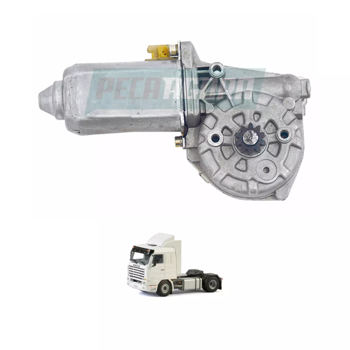 MOTOR MAQUINA VIDRO ESQ 24V 10 DENTES PARA SCANIA SERIE 3 (M6703E)