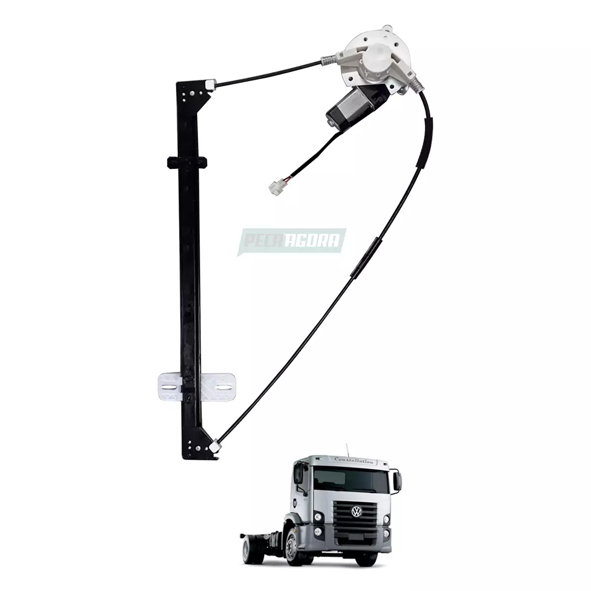 MAQUINA VIDRO ELETRICA DIR COM MOTOR 24V VW CONSTELLATION 2005 EM DIANTE MABUCHI