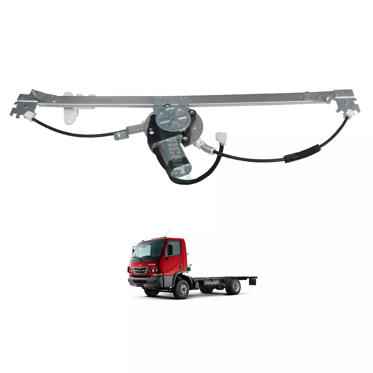 MAQUINA VIDRO ELETRICA DIR COM MOTOR 24V MB ACCELO 815 1016 2012 EM DIANTE MABUC