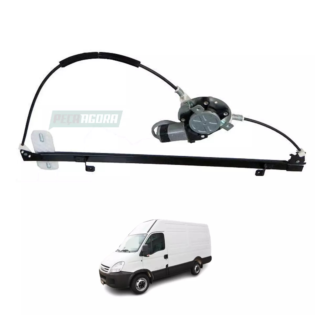 MAQUINA VIDRO ELETRICA DIR COM MOTOR 12 V DAILY IVECO 2008 EM DIANTE MASTER 2008