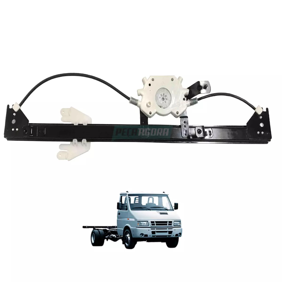 MAQUINA VIDRO ELETRICA ESQ SEM MOTOR MABUCHI 8 DENTES DAILY 1997 ATE 2007 (48563