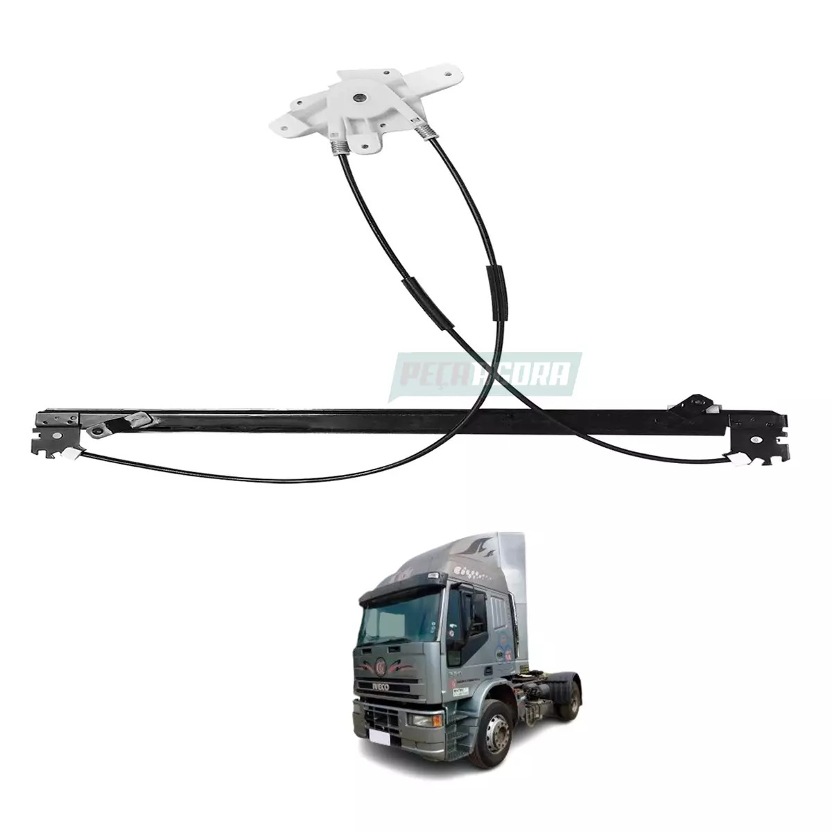 MAQUINA VIDRO ELETRICA ESQ SEM MOTOR ORIGINAL CAVALINO 320 EUROCARGO STRALIS TEC