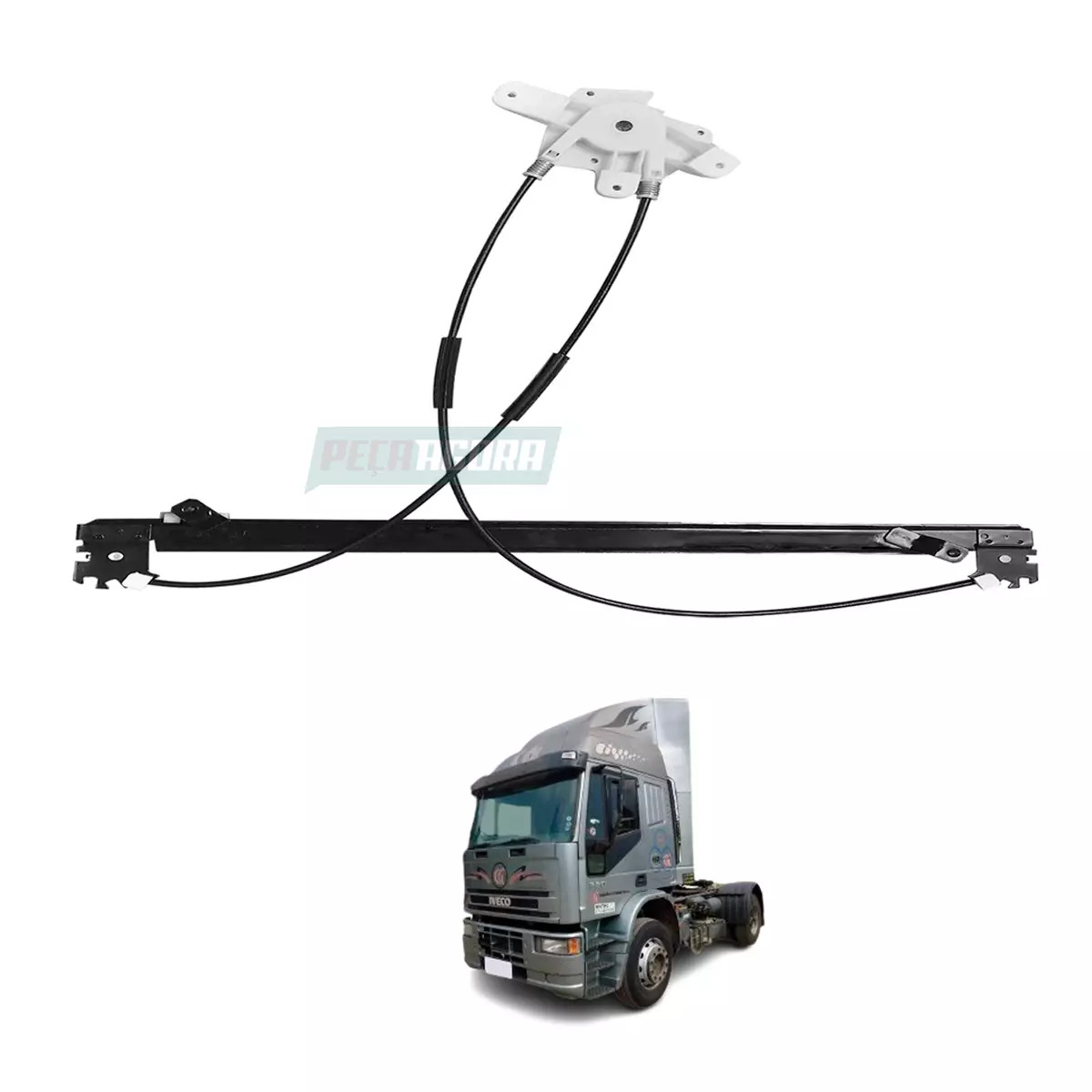 MAQUINA VIDRO ELETRICA DIR SEM MOTOR IVECO CAVALINO 320 EUROCARGO STRALIS TECTOR