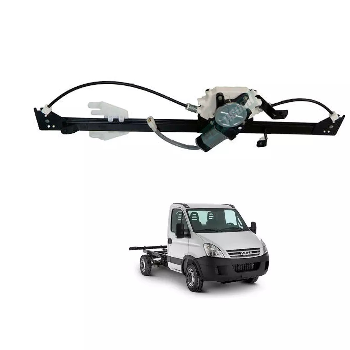 MAQUINA VIDRO ELETRICA ESQ COM MOTOR 12V DAILY 1997 ATE 2007 MABUCHI 8 DENTES (4