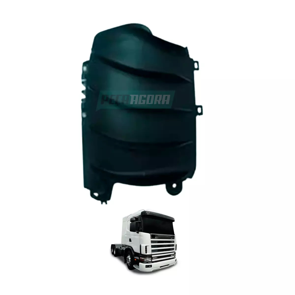 DEFLETOR LATERAL CABINE INTERNO ESQUERDO PARA SCANIA SERIE 4 R124 (1381565..)