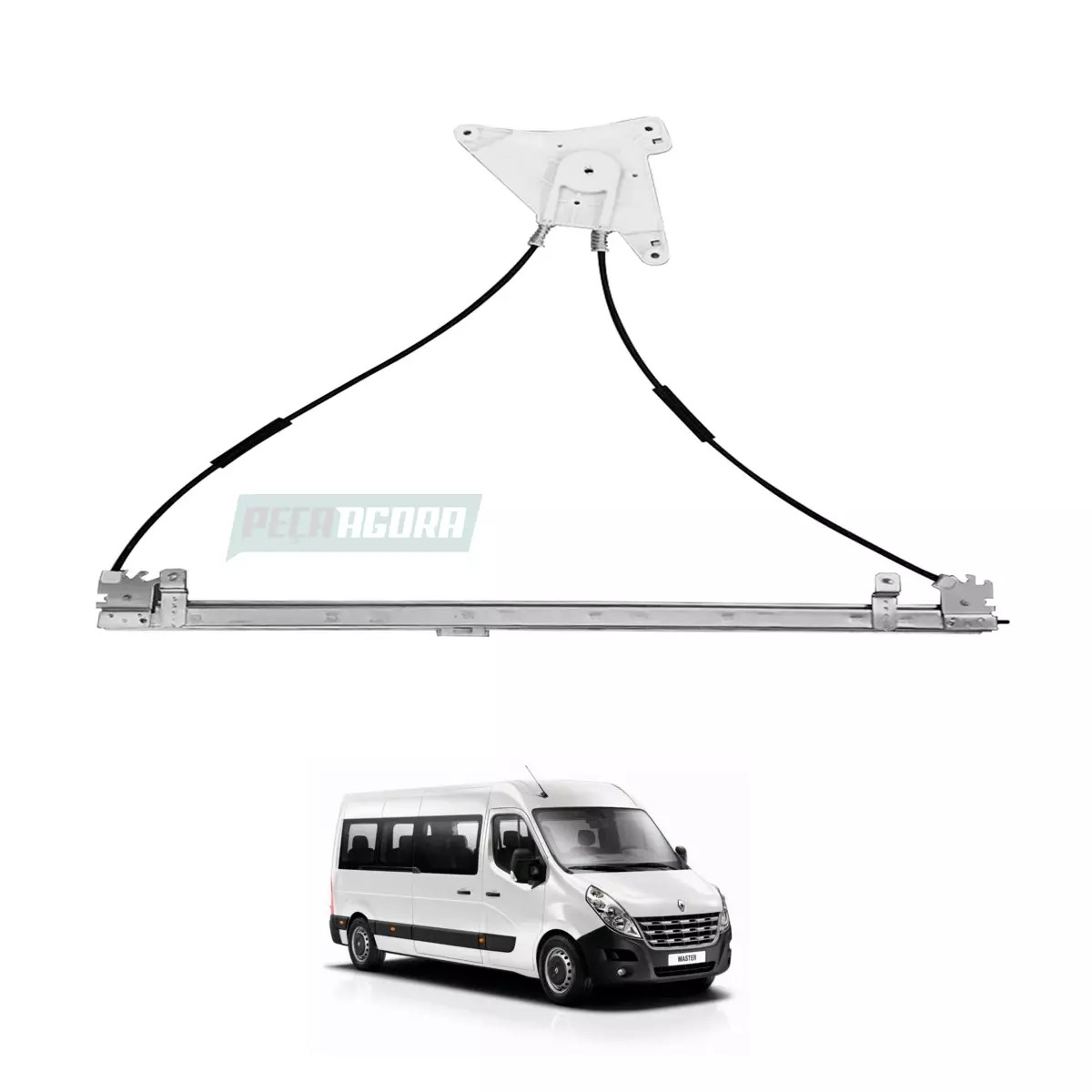 MAQUINA VIDRO ELETRICA ESQ SEM MOTOR MASTER 14 EM DIANTE ORIGINAL (807210008R-R7