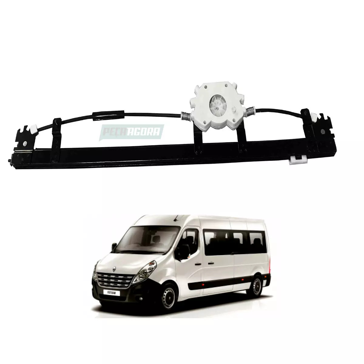 MAQUINA VIDRO ELETRICA DIR SEM MOTOR MASTER 14 EM DIANTE MABUCHI (8200467967-R75