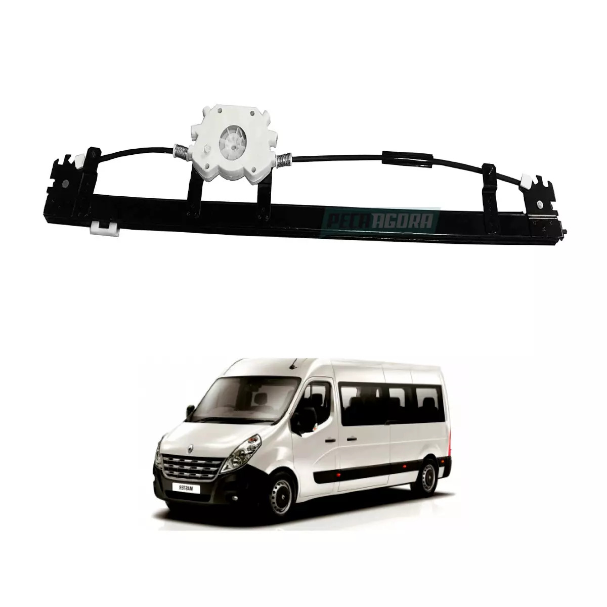 MAQUINA VIDRO ELETRICA ESQ SEM MOTOR MASTER 14 EM DIANTE MABUCHI (8200467971-R75