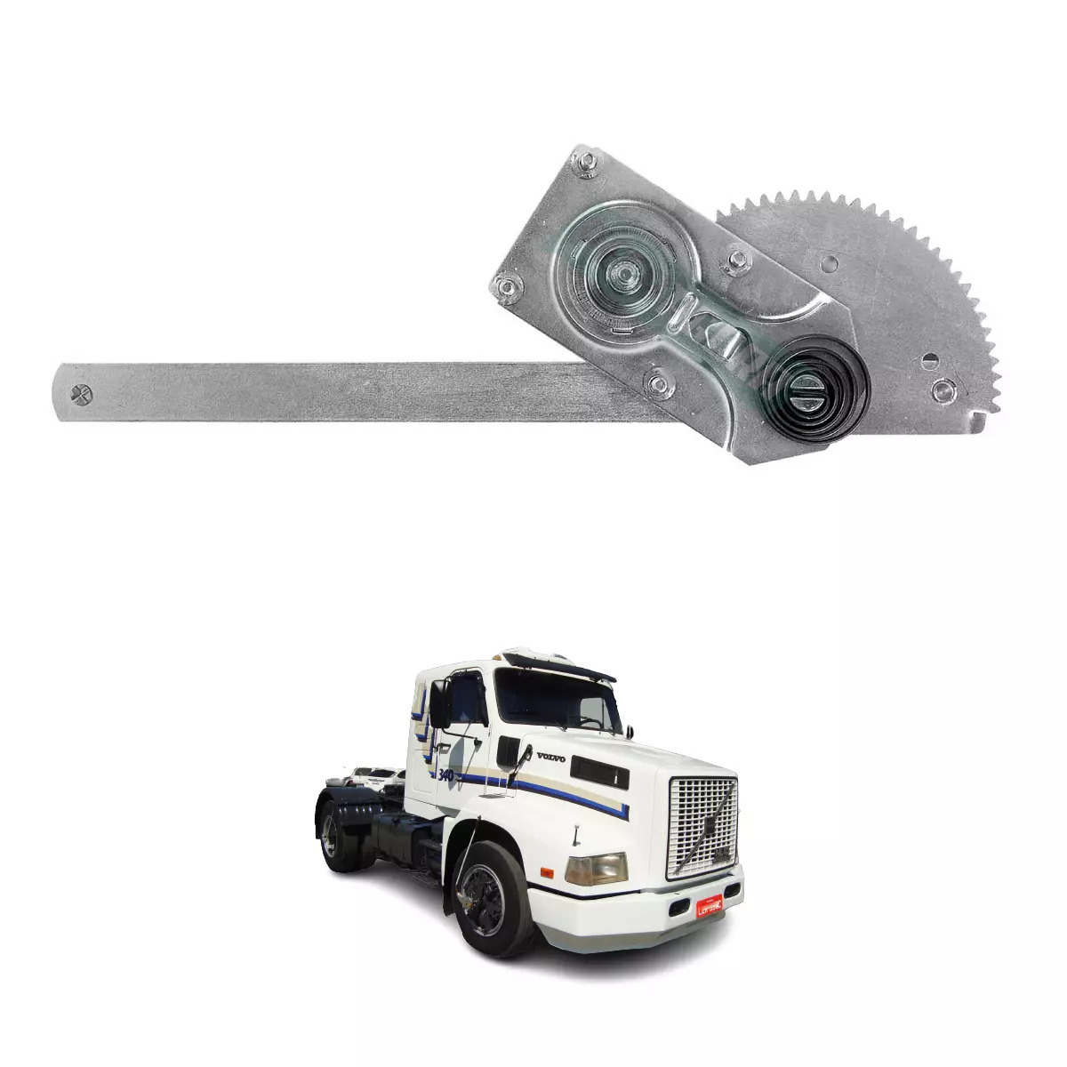 MAQUINA VIDRO MANUAL DIR VOLVO NL10 NL12 CABINE NORMAL 1990 ATE 1994 (8123248-R2