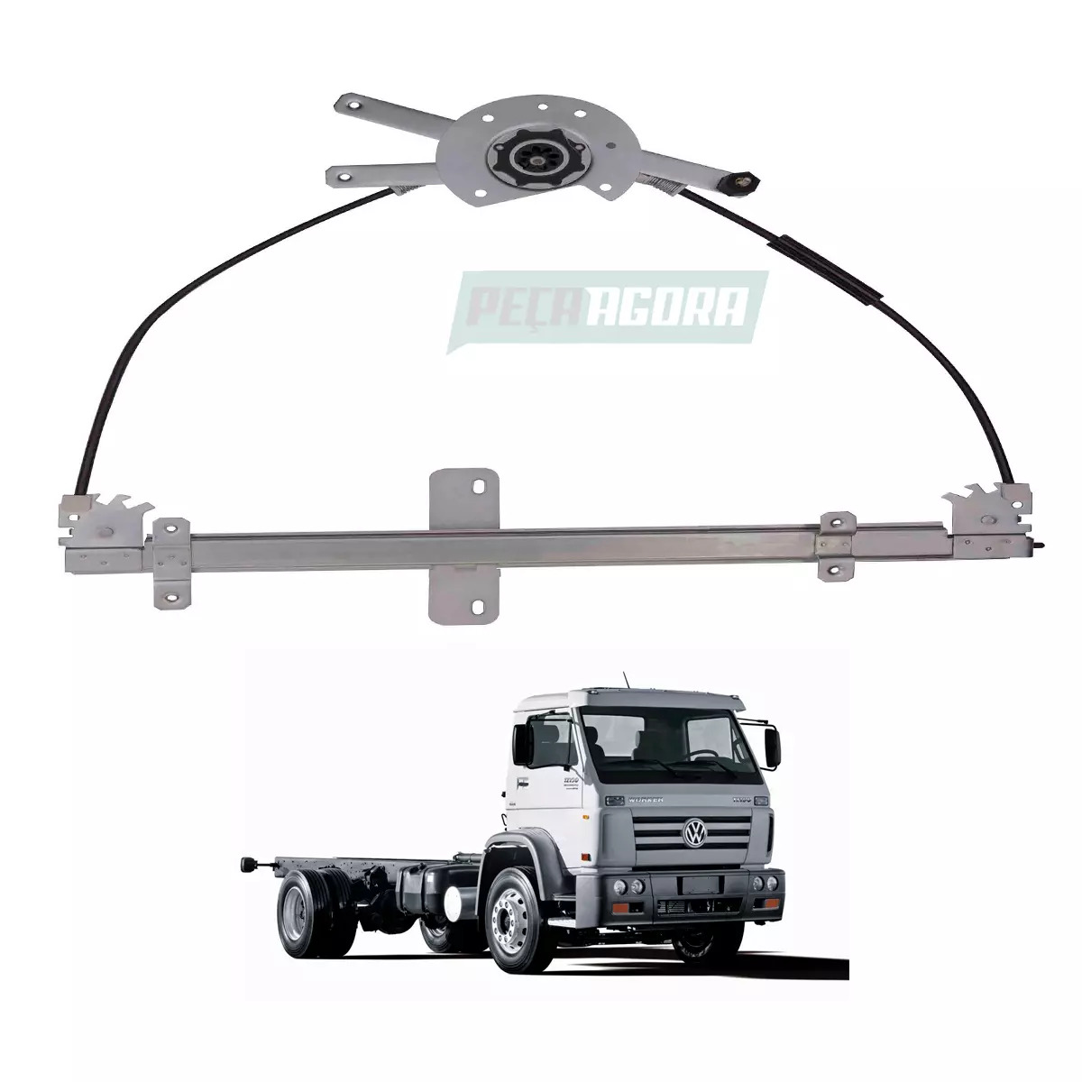 MAQUINA VIDRO ELETRICA ESQ SEM MOTOR WORKER TITAN TRACTOR 1980 EM DIANTE MABUCHI