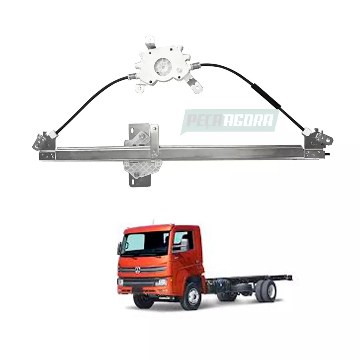 MAQUINA VIDRO ELETRICA ESQ SEM MOTOR MABUCHI 8 DENTES  DELIVERY 11180 13180 4150