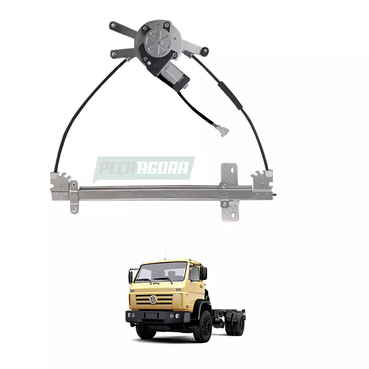 MAQUINA VIDRO ELETRICA ESQ ELETRICA  COM MOTOR 24V WORKER TITAN TRACTOR 1980 EM 