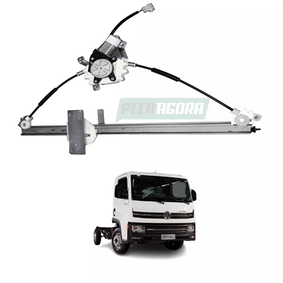 MAQUINA VIDRO ELETRICA ESQ COM MOTOR 12V DELIVERY 4150 6160 DELIVERY EXPRESS 201