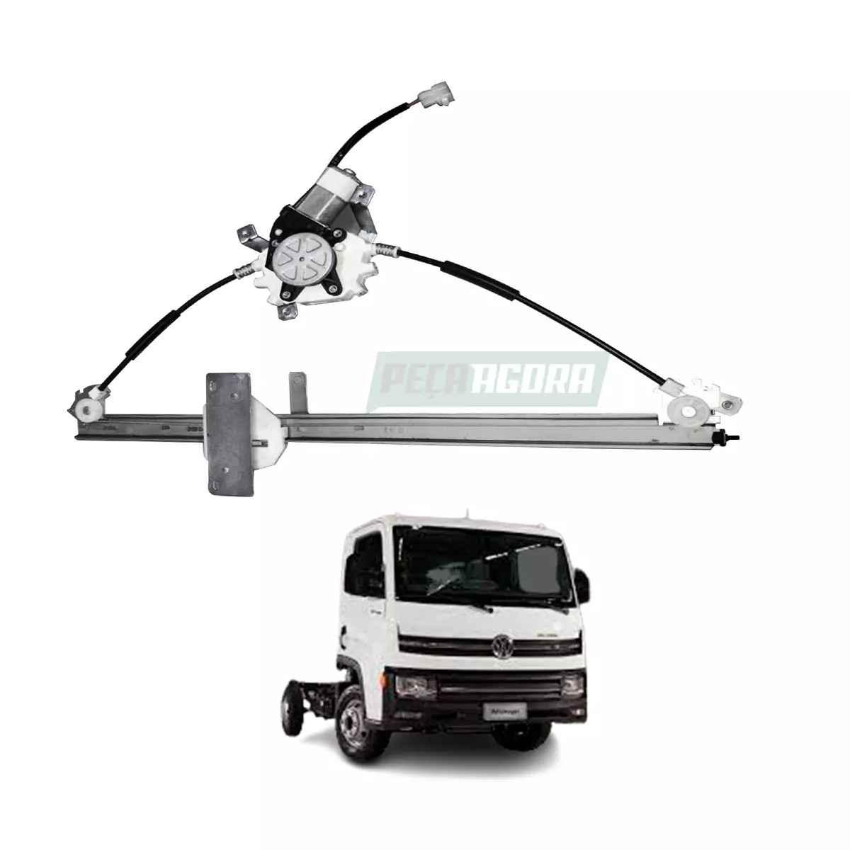 MAQUINA VIDRO ELETRICA ESQ COM MOTOR 24V DELIVERY 4150 6160 DELIVERY EXPRESS 201
