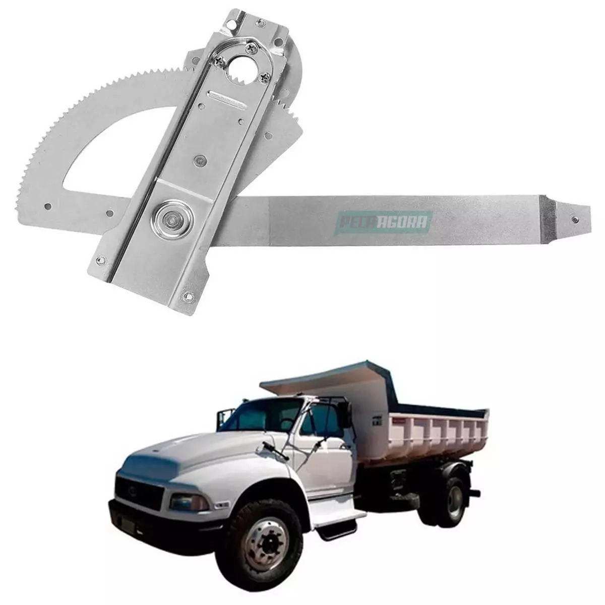 MAQUINA VIDRO ELETRICA ESQ SEM MOTOR MABUCHI FORD F1000 F12000 F14000 F4000 92 A