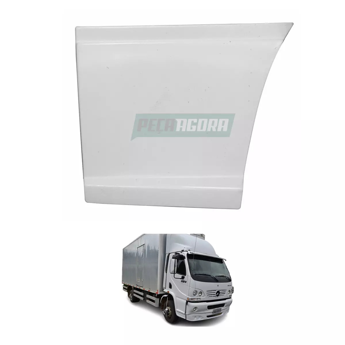 TAPA ESTRIBO ESQUERDO PEGA CHINELO MB ACCELO  PLASTICO ABS (9797287021-M301461)