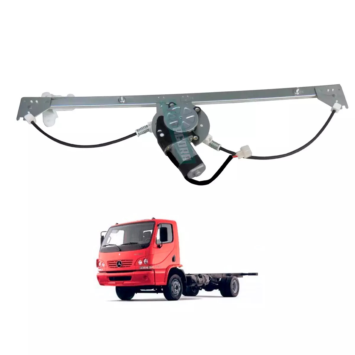 MAQUINA VIDRO ESQ COM MOTOR 24V MABUCHI INVERTIDO MB ACCELO 915 2002 A 2011 (979