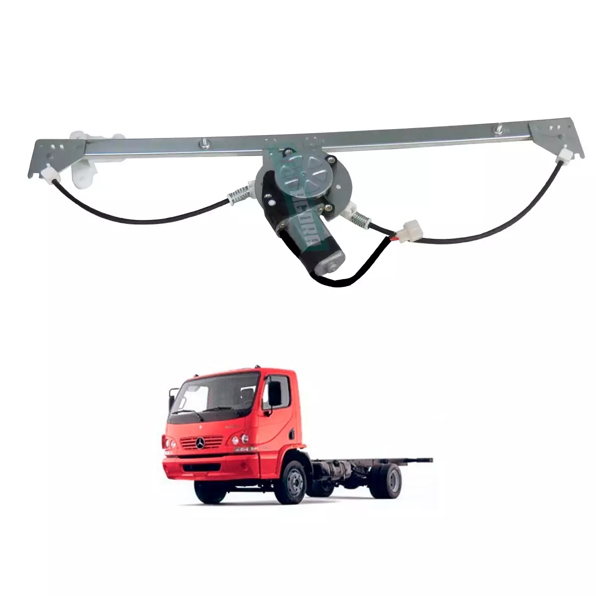 MAQUINA VIDRO ESQ COM MOTOR 24V MABUCHI INVERTIDO MB ACCELO 915 2002 A 2011 (979