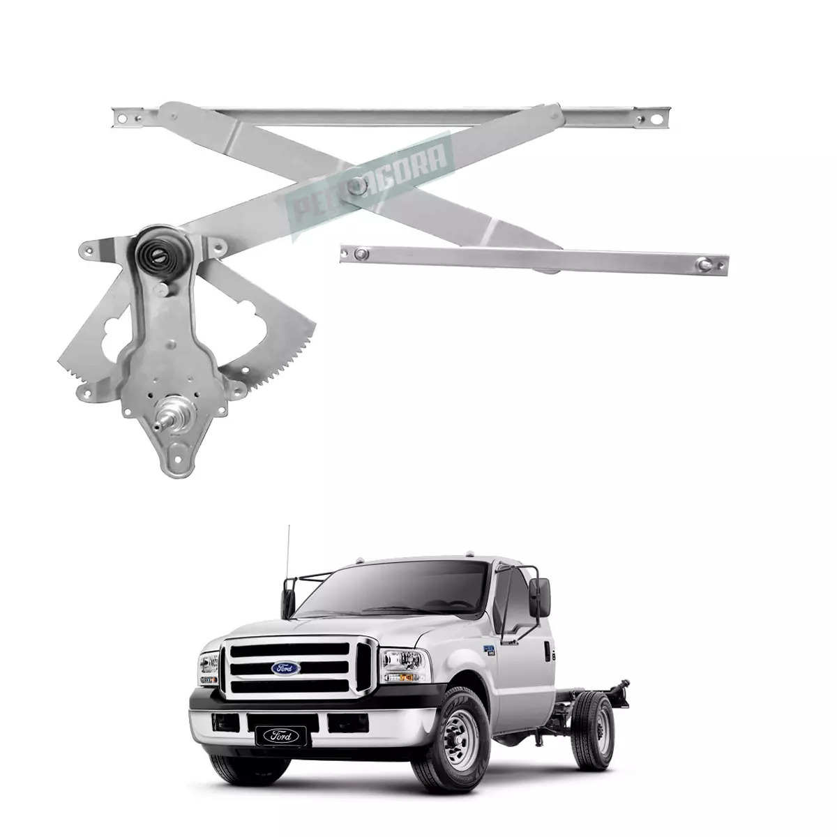 MAQUINA VIDRO MANUAL ESQ TRASEIRA FORD F250 F350 F4000 ATE 2012 (8C3Z2627001A-R5