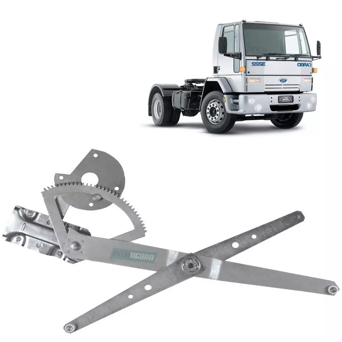 MAQUINA VIDRO ELETRICA DIR SEM MOTOR MABUCHI FORD CARGO 1981 A 2013 (81DBE23200A