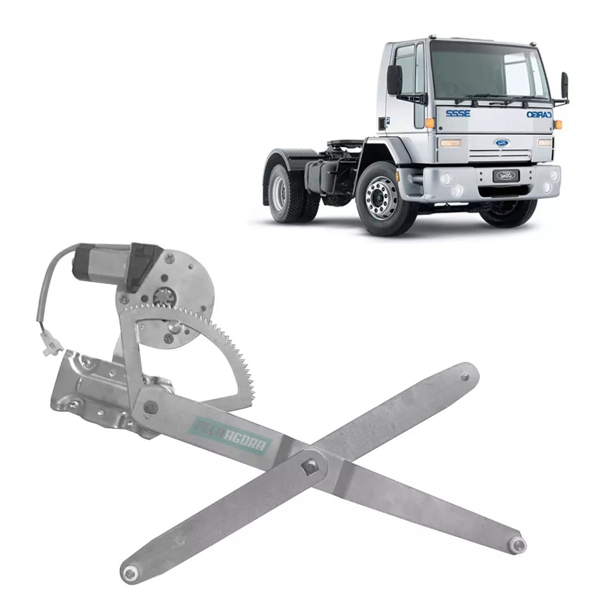 MAQUINA VIDRO ELETRICA DIR COM MOTOR 24V MABUCHI FORD CARGO 1981 A 2013 (81DBE23