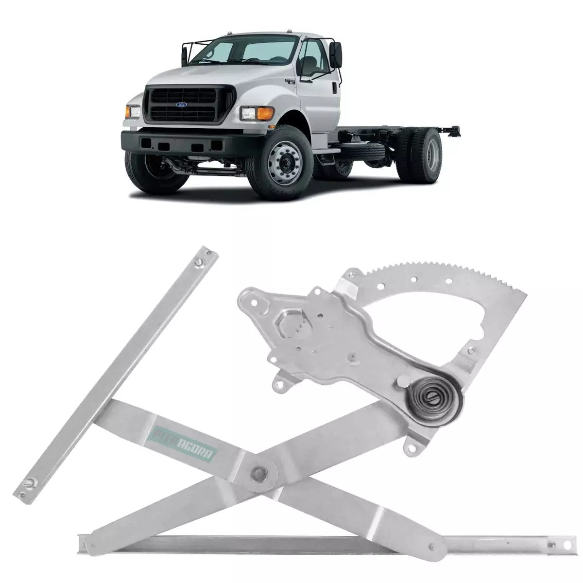 MAQUINA VIDRO ELETRICA DIANTEIRA ESQ SEM MOTOR MABUCHI FORD F12000 F14000 F16000