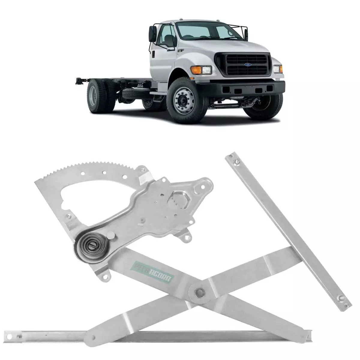 MAQUINA VIDRO ELETRICA DIANTEIRA DIR SEM MOTOR MABUCHI FORD F12000 F14000 F16000