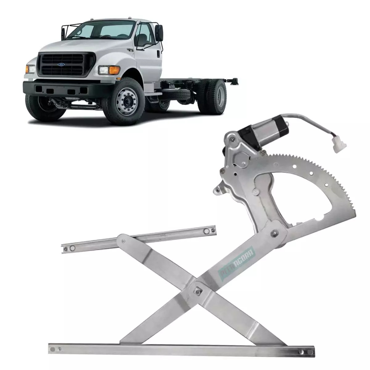 MAQUINA VIDRO ELETRICA DIANTEIRA ESQ COM MOTOR 12V FORD F12000 F14000 F16000 F25