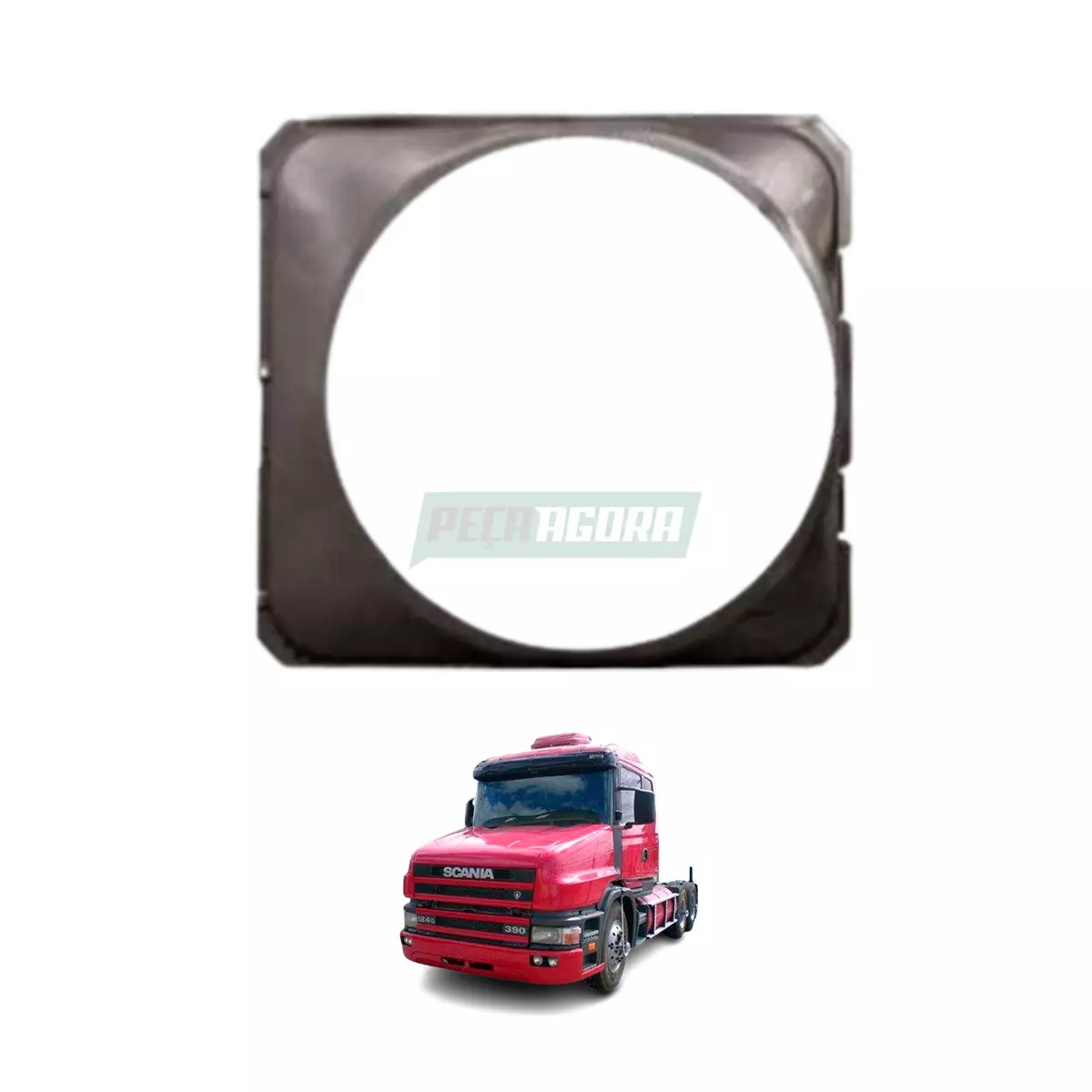 DEFLETOR DO RADIADOR SCANIA SERIE 4 124 1998 ATE 2007 (1390705;)