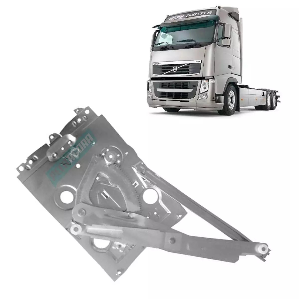 MAQUINA VIDRO ELETRICA ESQ SEM MOTOR VOLVO FM FH12 FH13 1994 EM DIANTE (3176545-