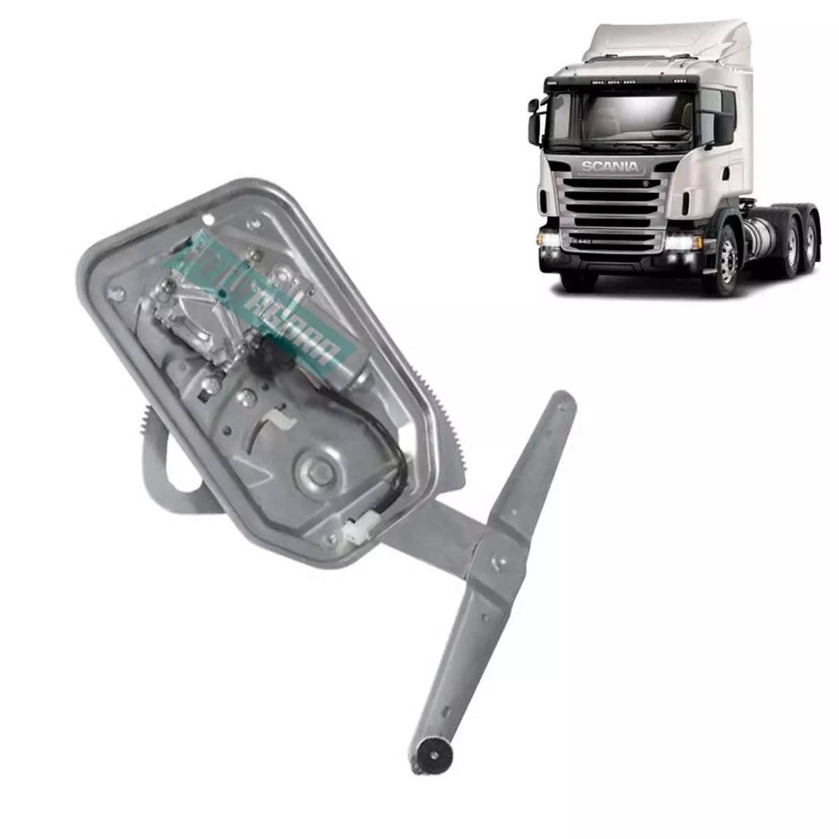 MAQUINA VIDRO ELETRICA ESQ COM MOTOR 24V BOSCH PARA SCANIA SERIE 4 5 6 T R P G 9