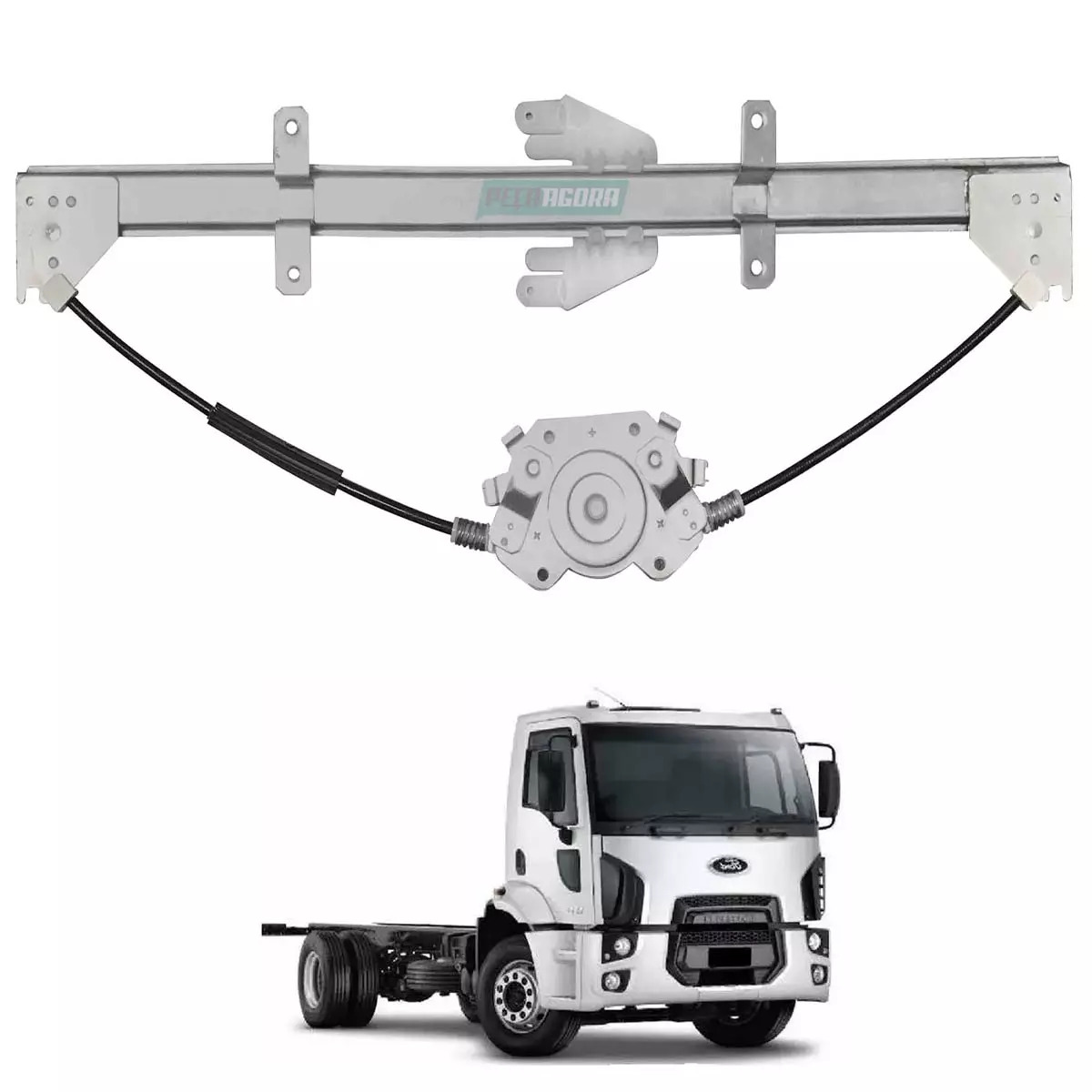 MAQUINA VIDRO ELETRICA DIR SEM MOTOR MABUCHI FORD CARGO 2011 EM DIANTE (3C46E232