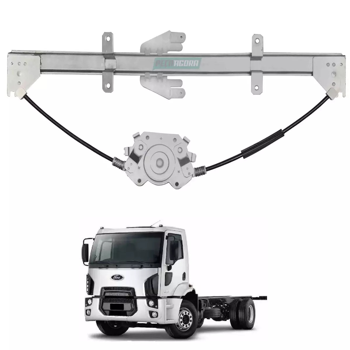 MAQUINA VIDRO ELETRICA ESQ SEM MOTOR MABUCHI FORD CARGO 2011 EM DIANTE (3C46E232