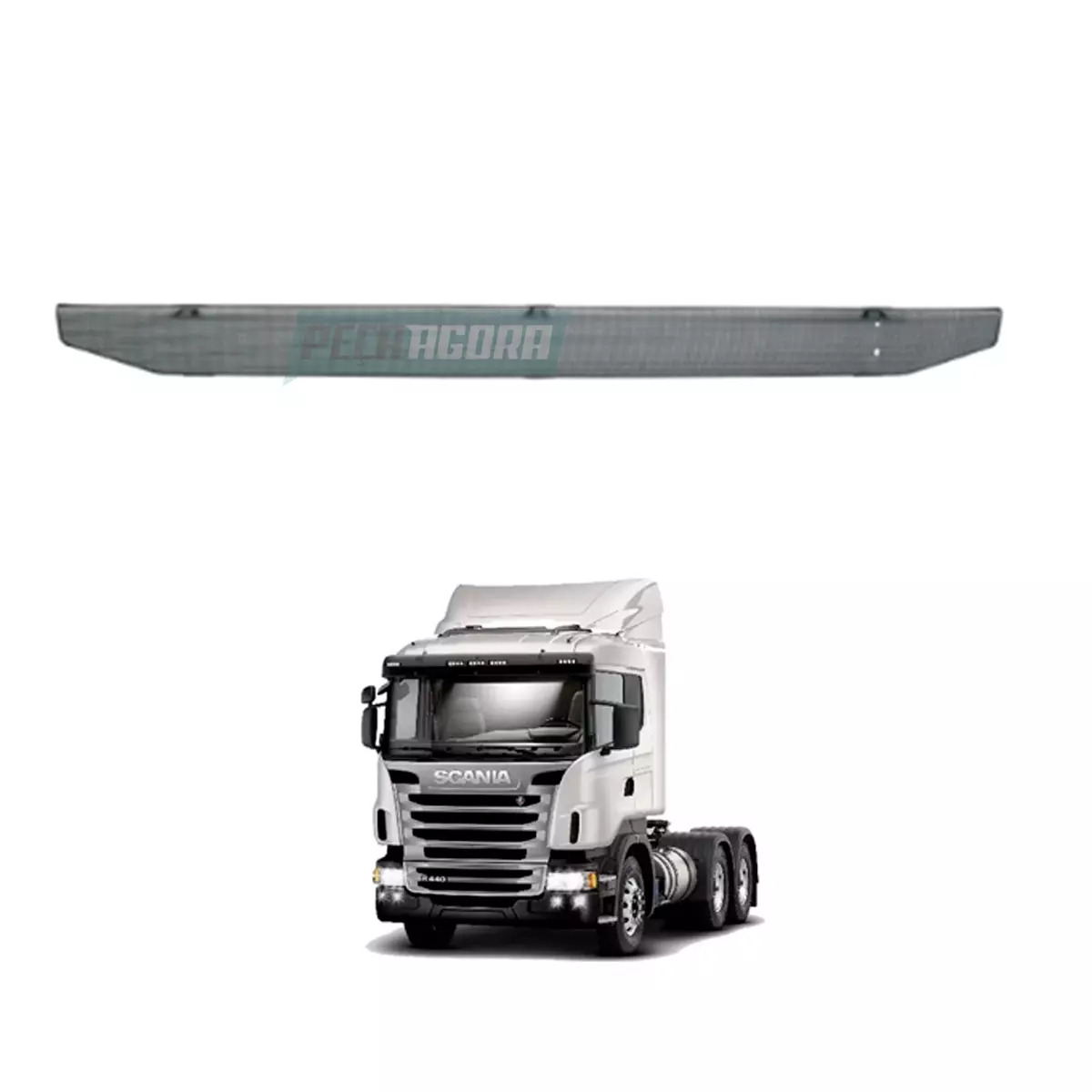 TELA SUPERIOR DA GRADE FRONTAL SCANIA SERIE 5 APOS 2010 CABINE G R (1870592-CL48