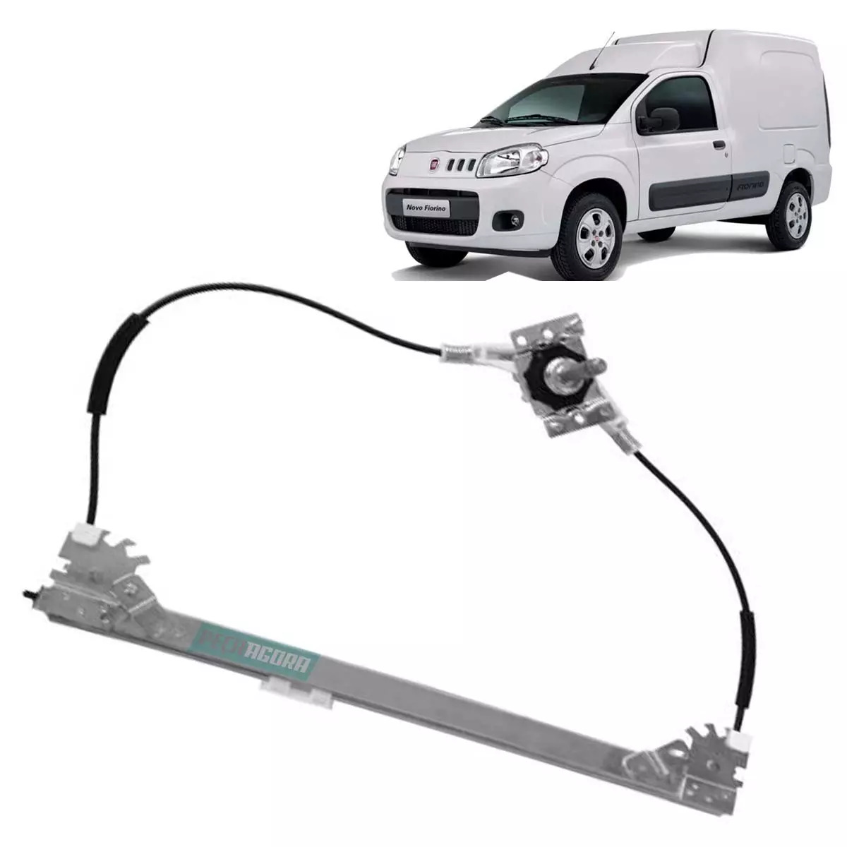 MAQUINA VIDRO MANUAL DIREITA FIORINO 14 EM DIANTE UNO 11 EM DIANTE 2 PORTAS (518