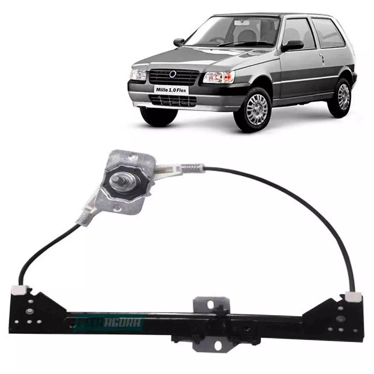 MAQUINA VIDRO MANUAL TRASEIRA DIR ELBA 85 A 96 PREMIO 84 A 95 UNO 84 A 10 4 PORT