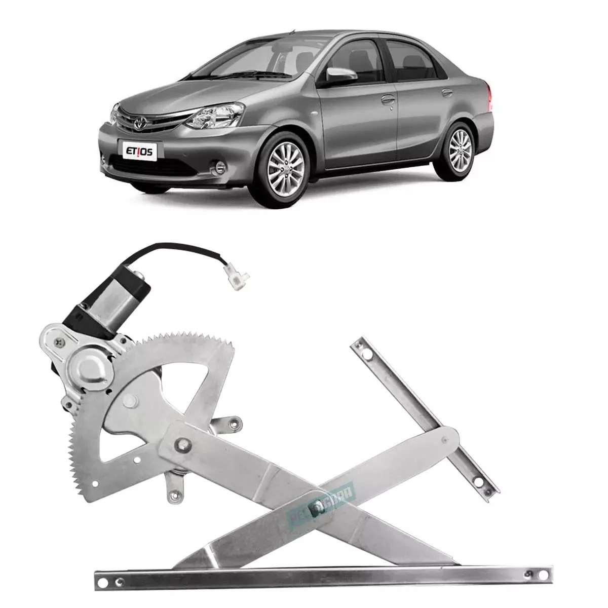 MAQUINA VIDRO ELETRICA DIANTEIRA ESQ COM MOTOR MABUCHI 12V ETIOS 12 EM DIANTE (6