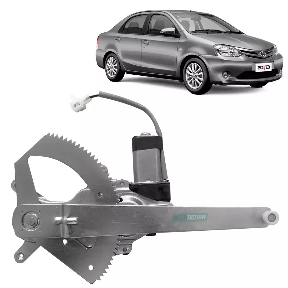 MAQUINA VIDRO ELETRICA TRASEIRA DIR COM MOTOR MABUCHI 12V ETIOS 12 EM DIANTE (69