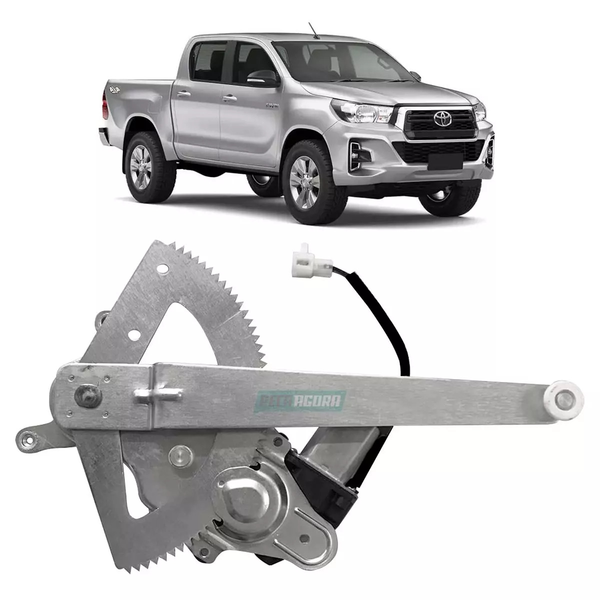 MAQUINA VIDRO ELETRICA TRASEIRA DIR COM MOTOR 12V MABUCHI HILUX PICAPE SW4 16 EM