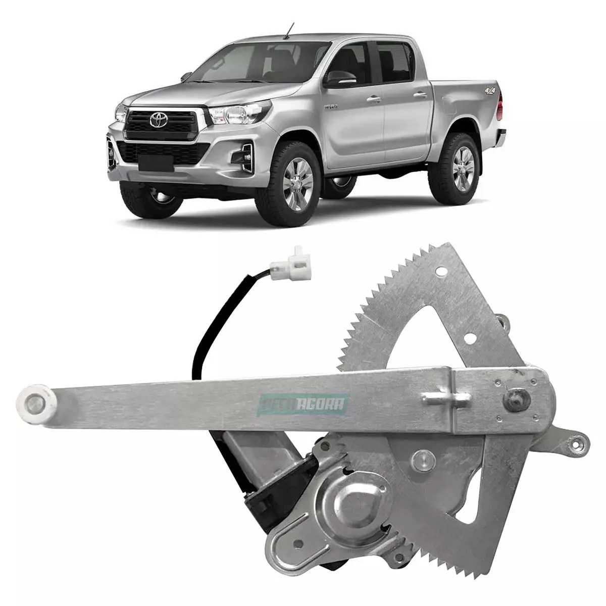 MAQUINA VIDRO ELETRICA TRASEIRA ESQ COM MOTOR 12V MABUCHI HILUX PICAPE SW4 16 EM