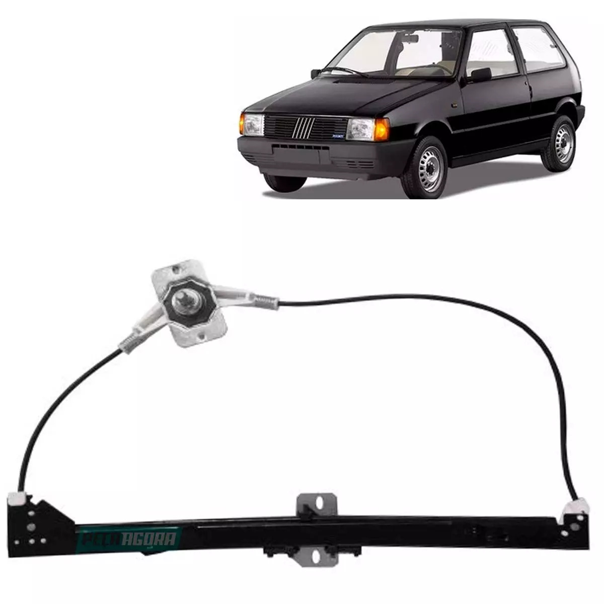 MAQUINA DE VIDRO MANUAL ESQUERDA ​ELBA 85/96 2P - PREMIO 84/95 2P - UNO 84/201